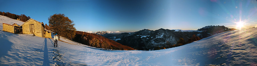 Tramonto sul sentiero 151 tra Prato Giugno e la Sella