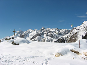 Vista da Ristorobie verso il Pizzo Tre Signori