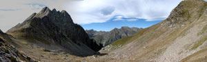 Panoramica al Passo d'Aviasco verso la Val dei Frati - foto  Piero Gritti 7 sett 07