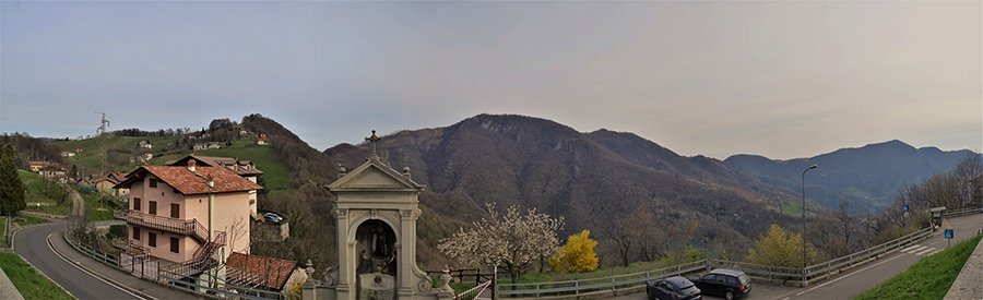 Vista panoramica dal sagrato della chiesa di Miragolo San Marco