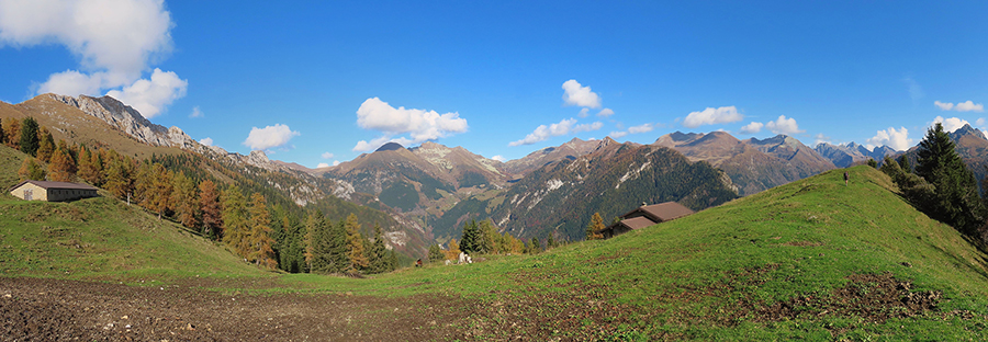 Al Monte Colle (1750 m) con la Casera