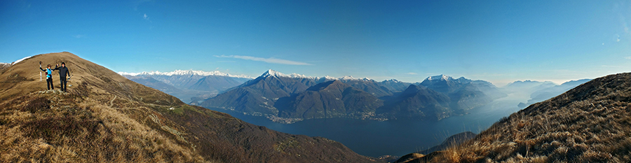 Panoramica verso Sant'Amate, Bregagnino, Bregagno con vista sul Lago di Como