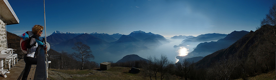 Dal Rifugio Menaggio vista sul Lago di Como