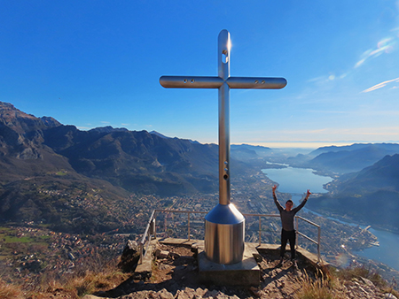 Monte San Martino (1080 m) ad anello da Rancio (Lecco)– 16dic24 -  FOTOGALLERY