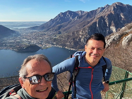 Monte San Martino (1080 m) ad anello da Rancio (Lecco)– 16dic24 -  FOTOGALLERY