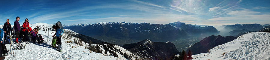 Dal Monte Alto vista verso la Val Camonica e il Lago d'Iseo