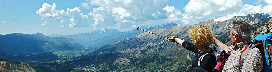 Dallo Scanapà vista panoramica sull'alta Valle Seriana