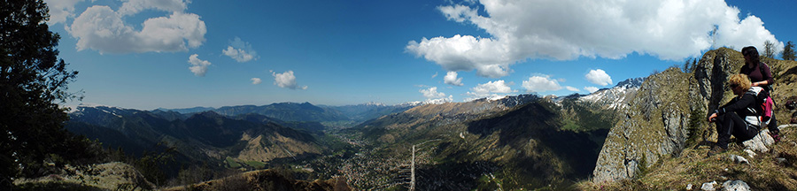 Dallo Scanapà vista panoramica sull'alta Valle Seriana