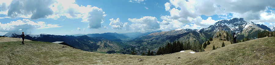 Panorama dal crinale Monti Scanapà e Lantana