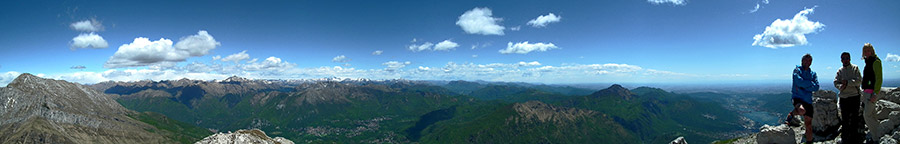 Dalla Grignetta vista in Grignone, Valsassina, Resegone, laghi