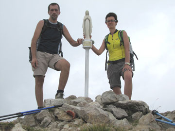 SALITA SUL MONTE MADONNINO MT. 2.512 CON FREDDO E TEMPO DA LUPI! 27 agosto 2010 - FOTOGALLERY