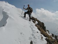 Salita al Pietra Quadra ancora ben innevato il 30 marzo 08 - FOTOGALLERY