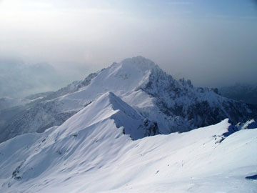 Salita invernale con neve al Grignone-Rifugio Brioschi (2410 mt.) domenica 14 febbraio 2010 - FOTOGALLERY